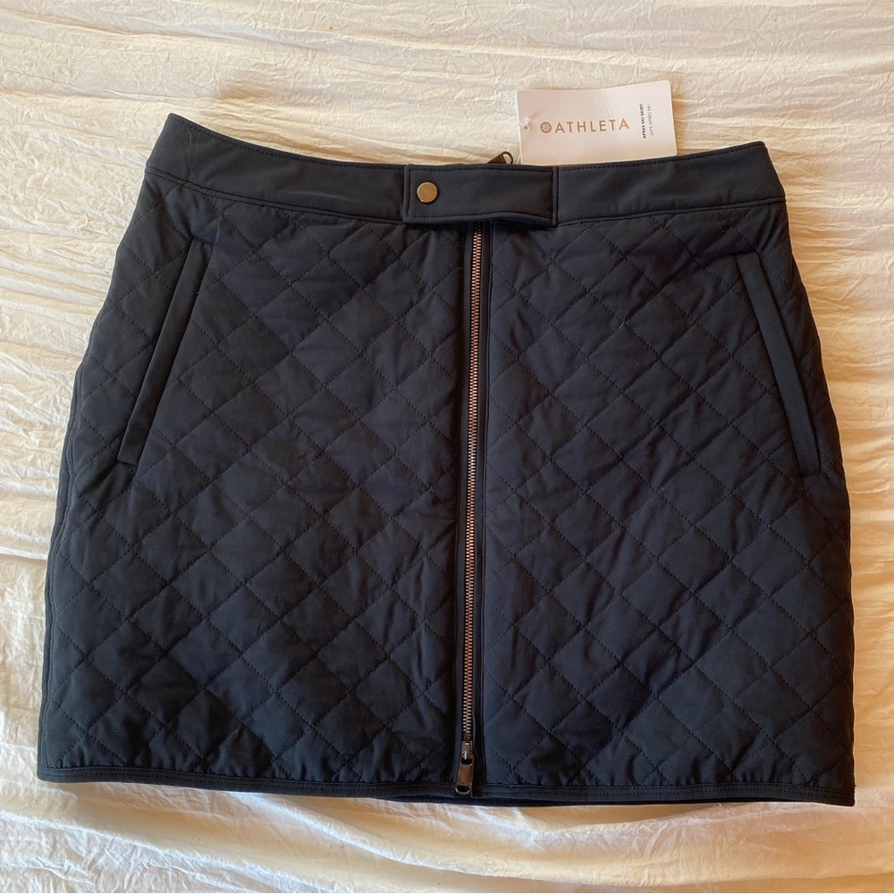NWT Athleta Apres Ski Skirt Black Size 14